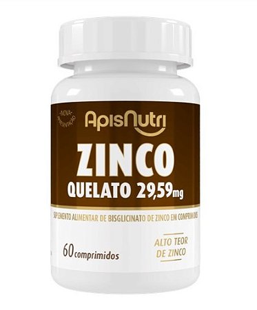 Zinco Quelato 500mg 60 Comprimidos - ApisNutri