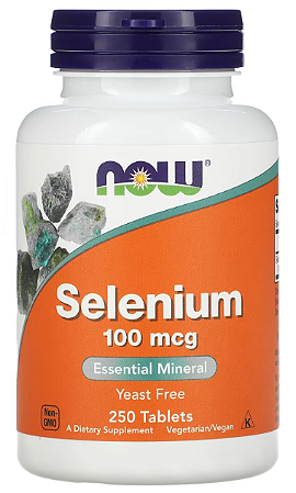 Selênio 100mcg, Now Foods, 250 Comprimidos