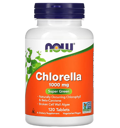 Chlorella 1000mg 120 Comprimidos NOW Foods