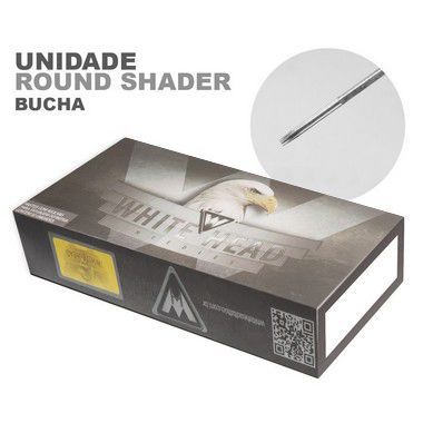 Agulha Descartável White Head RS - Round Shader 12 - Unidade