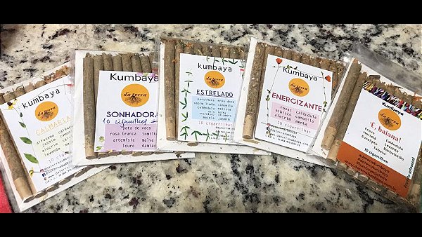 Seleção Kumbaya 50 unidades, 5 aromas possíveis