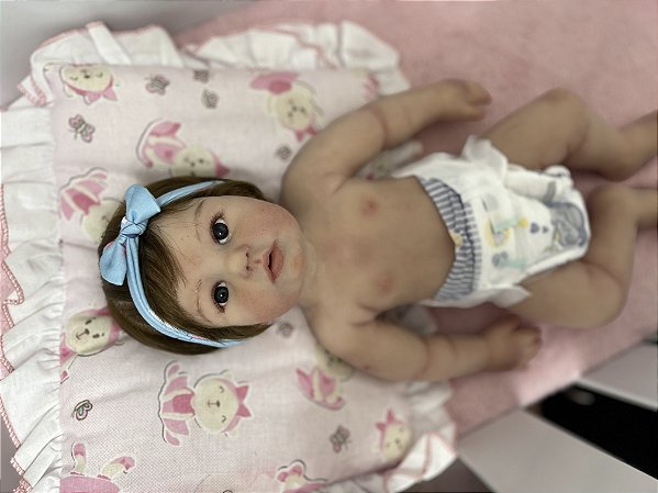 BEBÊ REBORN SILICONE SÓLIDO