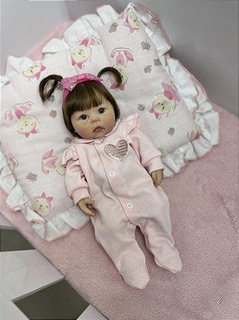 BEBÊ REBORN SILICONE SÓLIDO