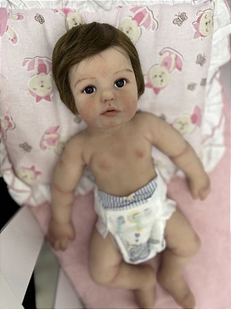 BEBÊ REBORN SILICONE SÓLIDO