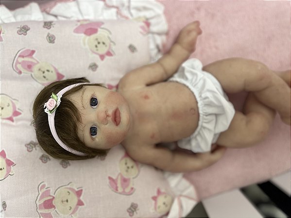 BEBÊ REBORN SILICONE SÓLIDO