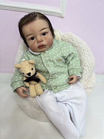 BEBÊ REBORN SILICONE SÓLIDO
