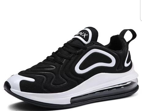 TÊNIS NIKE AIR MAX 720 PRETO E BRANCO Tênis Nike Air Max 720 Preto e Branco