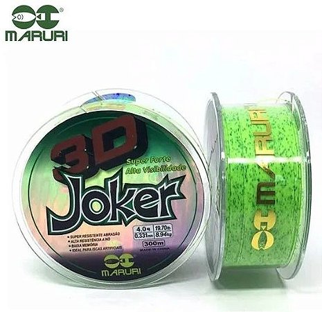 Linha Multi Maruri Joker 3d 0,37mm 24,30lbs/11,04kg - 300m