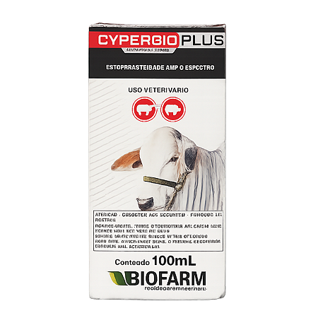 Cyperbio Plus 100ml Biofarm Alto Rendimento no Controle de Parasitas