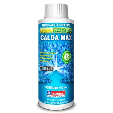 Fertilizante Foliar Cúprico Calda Max Insetimax 100ml Nutrição e Proteção para Plantas