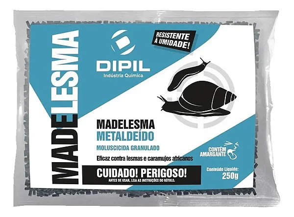 Madelesma Lesmicida 250g Para Controle De Lesmas E Caracóis
