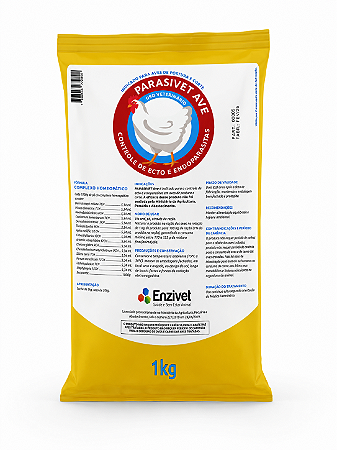 Parasivet Ave 1kg Homeopático para Controle de Parasitas em Aves