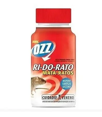 Raticida Ri do Rato Farelado 200g OZZ Contra Ratos e Camundongos