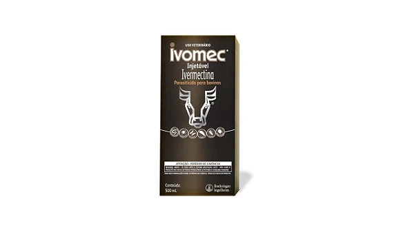 Ivomec Injetável 500ml Controle de Vermes Carrapatos e Bernes