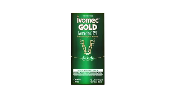 Ivomec Gold 500ml Antiparasitário Injetável para Bovinos