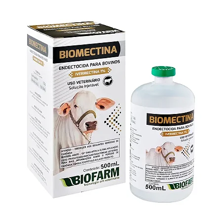 Biomectina 500ml Antiparasitário Veterinário para Rebanho