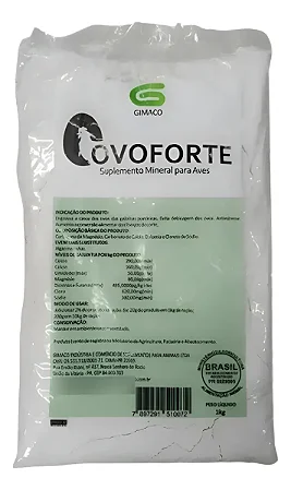 Ovoforte Gimaco 1kg Suplementação Mineral para Aves