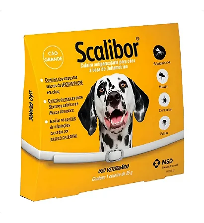 Scalibor Coleira 65cm Proteção Contra Parasitas em Cães