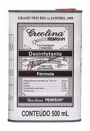 Creolina Pearson 500ml Desinfetante para Instalações Pecuárias