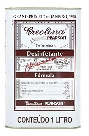 Creolina Pearson 1 Litro Germicida e Desinfetante de Galpões e Estábulos