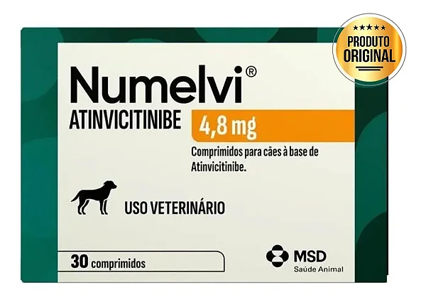 Numelvi 4,8mg MSD 90 Comprimidos para Cães de 3 a 4,3kg