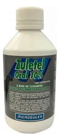 Zuletel Closantel 10% 250ml Antiparasitário Oral Microsules