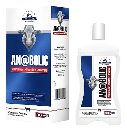 Anabolic 500ml Suplemento Vitamínico Injetável para Bovinos