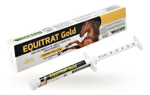 Equitrat Gold Biofarm 6,42g Vermífugo Oral para Cavalos
