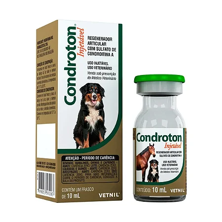 Condroton Injetável 10ml Sulfato de Condroitina Vetnil