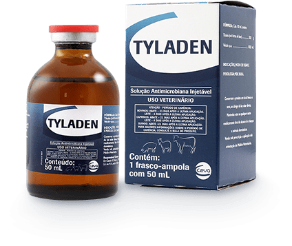 Tyladen 50ml Tilosina Antibiótico Veterinário Injetável