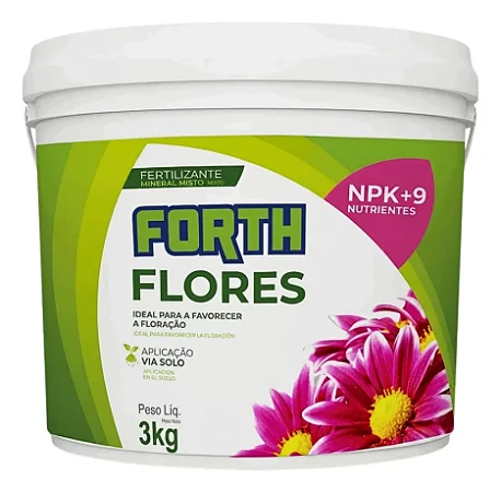 Fertilizante Forth Flores 3kg para Plantas Ornamentais