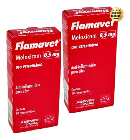 Kit 2 Flamavet Cães 0,5mg 10 Comprimidos Anti-inflamatório
