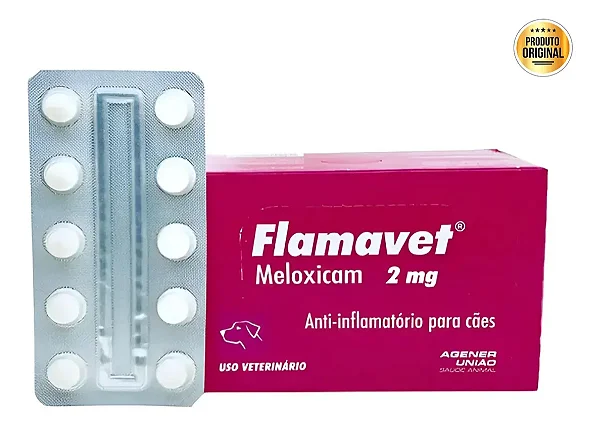 Flamavet 2,0mg Anti-inflamatório Veterinário para Cães