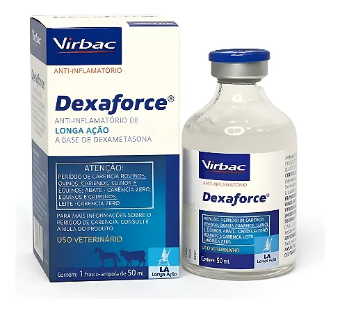 Dexaforce 50ml Anti-inflamatório Corticoide Injetável Virbac
