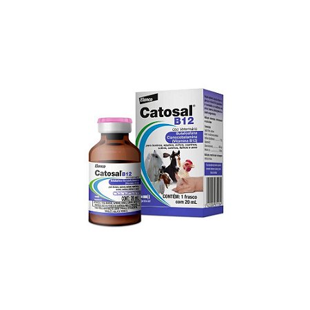 Catosal B12 20ml Elanco Butafosfana Vitamina B12 Injetável