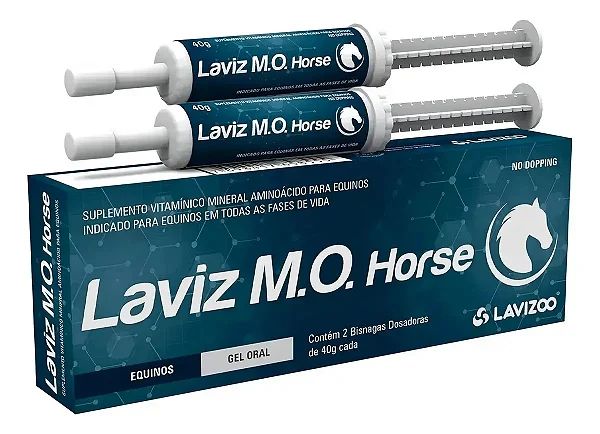 Laviz M.O. Horse 40g Suplemento para Equinos Pasta Oral com Vitaminas