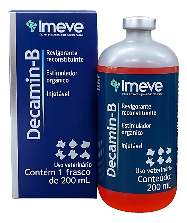 Decamin B 200ml Imeve Revigorante Injetável com Aminoácidos e Vitaminas