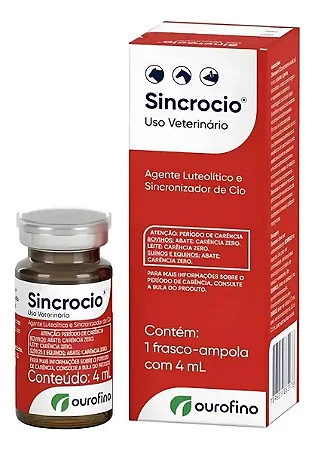 Sincrocio 4ml Hormônio Para Sincronização De Cio Animal