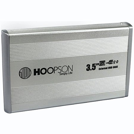 GAVETA PARA HD 3,5 CHD-004 MESA SATA USB 2.0 PRATA HOOPSON