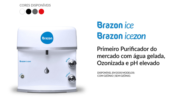 Purificador com Ozônio e Alto PH Brazon Icezon 127v ou 220v Frete Pesquise Transportadora de sua Região  Dúvidas Consulte o Técnico On Line Watts Zap 37 99961-9500