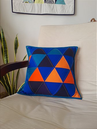 Capa de almofada patchwork