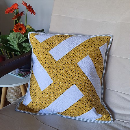 Capa de almofada patchwork