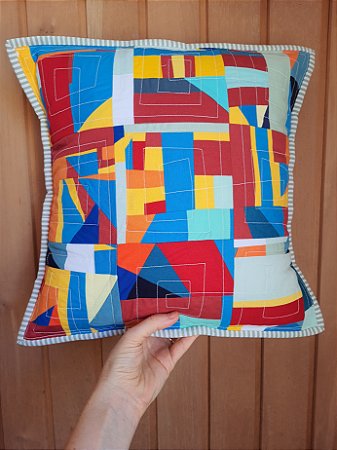 Capa de almofada patchwork
