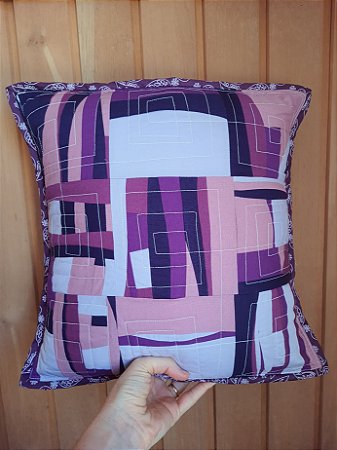 Capa de almofada patchwork