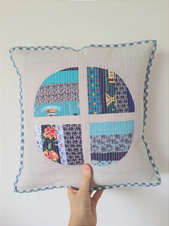 Capa de almofada patchwork