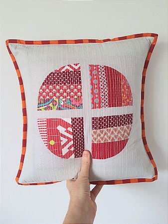 Capa de almofada patchwork