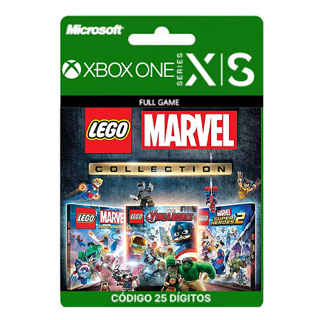 Lego Marvel Collection 3 Jogos Xbox One/Series X|S 25 Dígitos