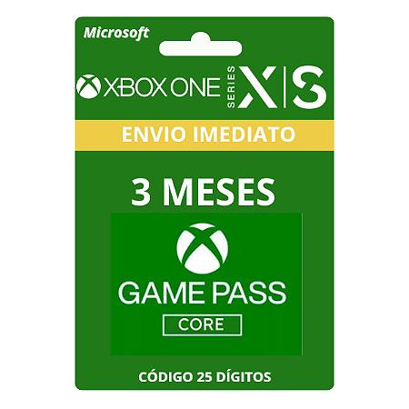 Game pass core 3 meses