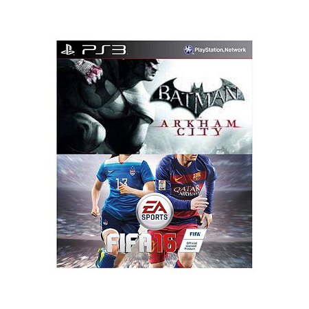 Batman Arkham City + Fifa 16 Mídia Digital Ps3 Psn