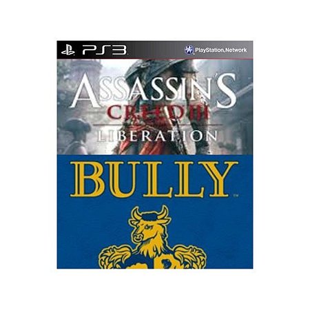 Assassins Creed Liberation + Bully Mídia Digital Ps3 Psn